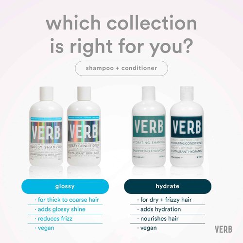 VERB Glossy Shampoo, 32 fl oz + VERB Glossy Conditioner, 32 fl oz Bundle