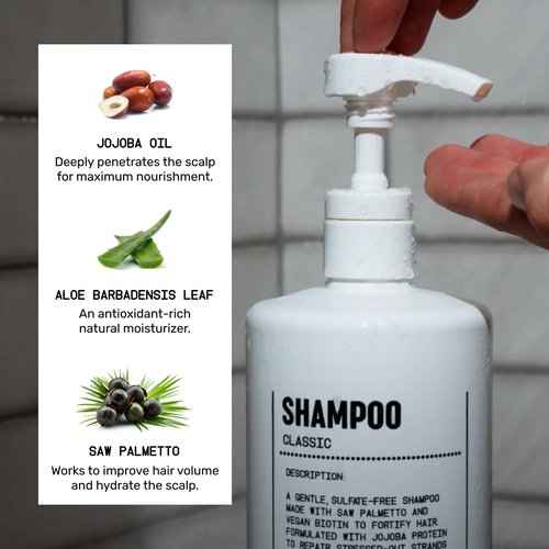 Blu Atlas Men's Shampoo and Conditioner Bundle - Classic Scent - Hydrating, Nourishing Conditioner for Healthy Hair, All Hair Types - 16 oz Bottle