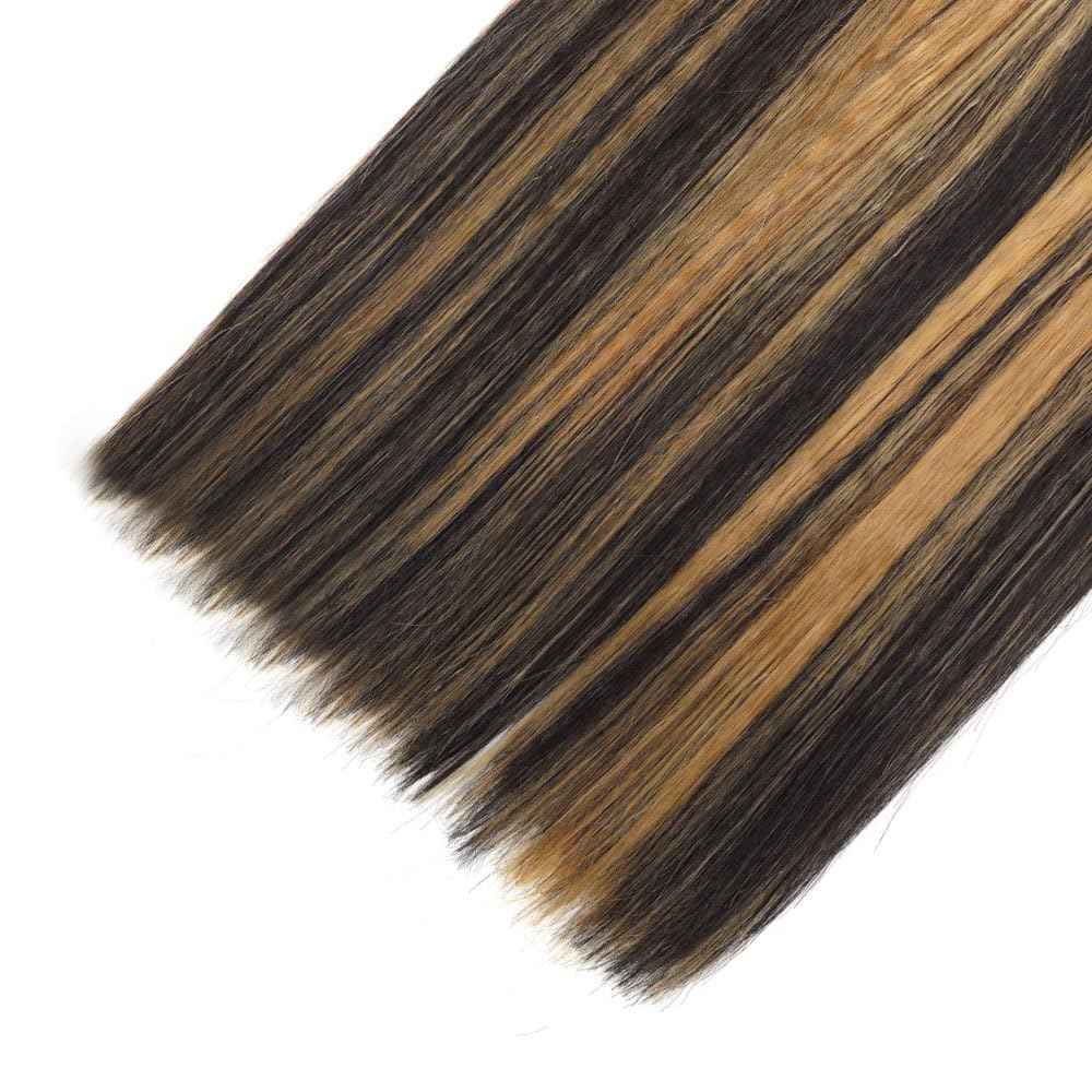 Highlight P1B27 Straight Bundles Ombre Honey Blonde Human Hair Bundles Grade 8A Brazilian Remy Hair Weaves Extensions For Women 26 28 30 Inch