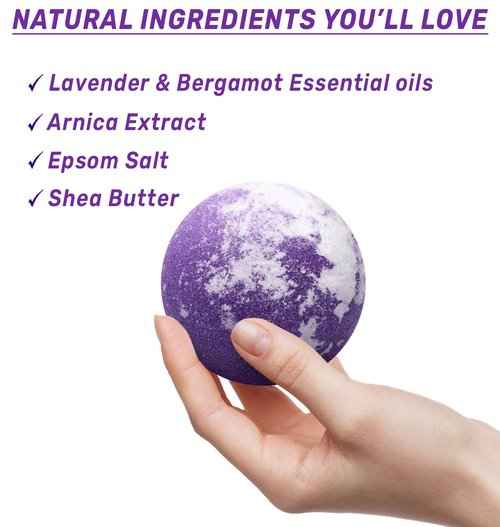 Fizzing Bubble Bath Bombs Pack of 3 Perfect for Gifting for Birthday Christmas or Stocking Stuffers