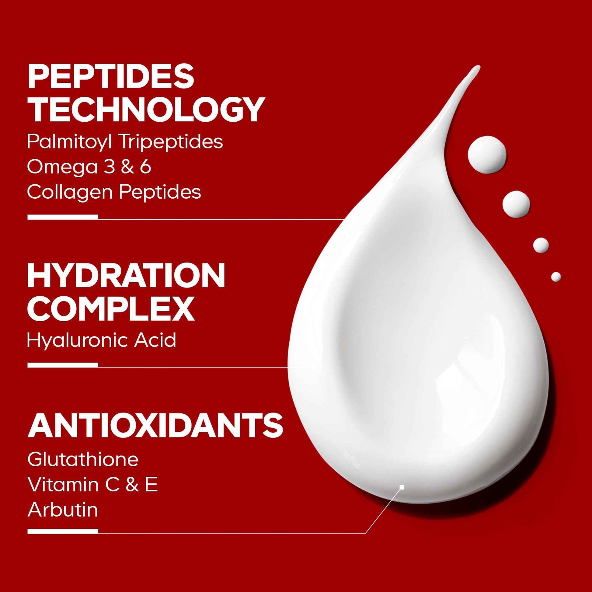 Maison Rouge Brightening Face Serum by Codeage - Glutathione Serum, Vitamin C, E, Hyaluronic Acid, Collagen - Radiance Enhancing - Parabens and Sulfates-Free - Refillable - All Skin Types - 1.7 fl oz