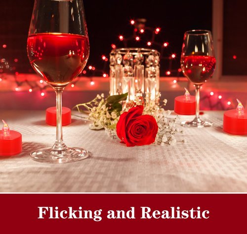 KOABY 12 Pack Red Light Non-Flickering Flameless Tea Lights, Red Base, Last 100H+, Battery Operated Tea Lights for Décor