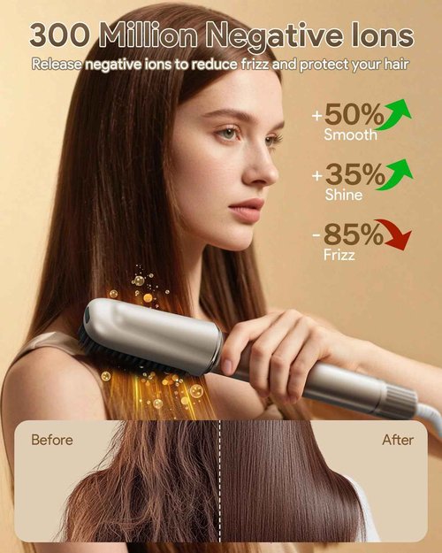 IBAYS 5 in 1 Hair Styler & Hair Dryer Brush, 110,000 RPM High-Speed Airwrap with Negative Ions for Frizz-Free Styling Fast Drying Curling Straightening Volumizing, Auto Wrap Hot Air Styler