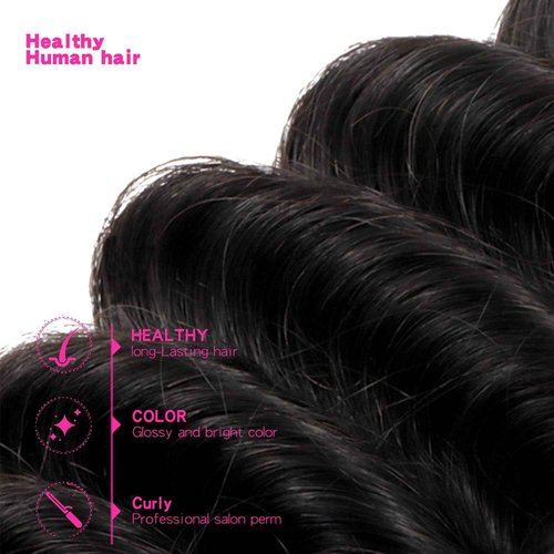 Selina 2 Bundles Deep Wave Human Braiding Hair 50g/Bundle for Boho Braids Human Curly Boho Hair 10A Deep Wave Bulk Bohemian Natural Color 28 Inch