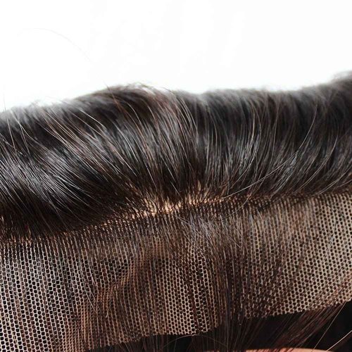 Bella Hair Free Part Silk Base Closure Straight, 130% Density Natural Color Remy Virgin Human Hair 4x4inch Top Closure (16inch)