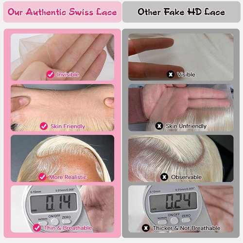 CYSDRH Honey Blonde Frontal Only Human Hair 13x4 Straight Lace Frontal Closure 100% Unprocessed Brazilian Virgin Human Hair Pre Plucked with Baby Hair Around - 20 Inch 13x4 613 Front Only