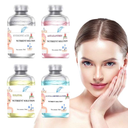 Elitzia Oxygen Facial Machine Oxygen Infusion Device Oxygen Sprayer Facial Nutrient Solution Set SPA Skincare Facial Machine Anti Aging Beauty Salon Machine 1.69fl.oz Per Bottle