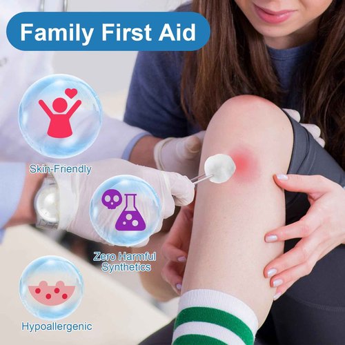 Heigble 3000 Pcs Soft Cotton Ball Bulk Organic Medium Cotton Ball for Absorbent Multipurpose Pure Nail Polish Remover Makeup Removal First Aid Face Crafting Cleaning Skin Applying Lotion