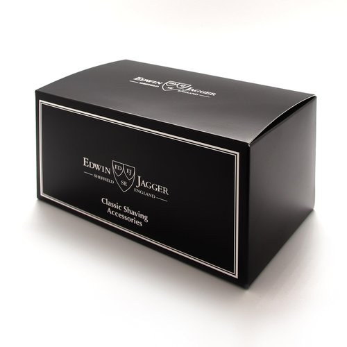 Edwin Jagger S81M582AMZ Imitation Light Horn & Nickel Classic Shaving Set with Pure Badger Shaving Brush and Mach 3 Razor for Shaving Cream or Soap for Men