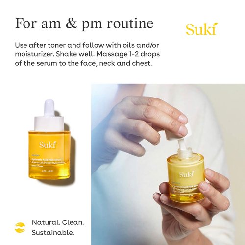 Suki Hyaluronic Acid Milk Serum, Anti Aging Face Serum Improves Skin Texture and Hydrates Skin, 1 Fl Oz