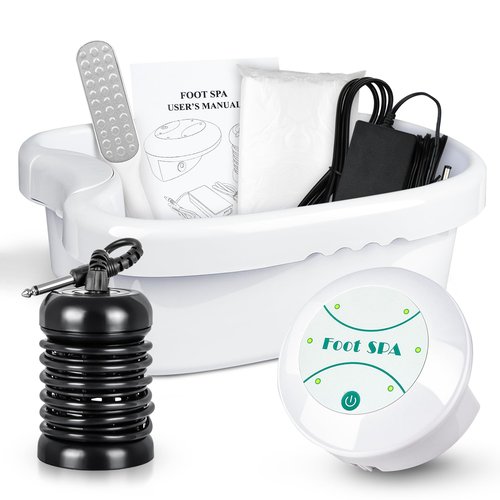 BOEE Ionic Foot Bath Machine with Foot File, Ion Cleanse Detox Bath for Home Use, Regain Vitality and Extra Smooth Feet