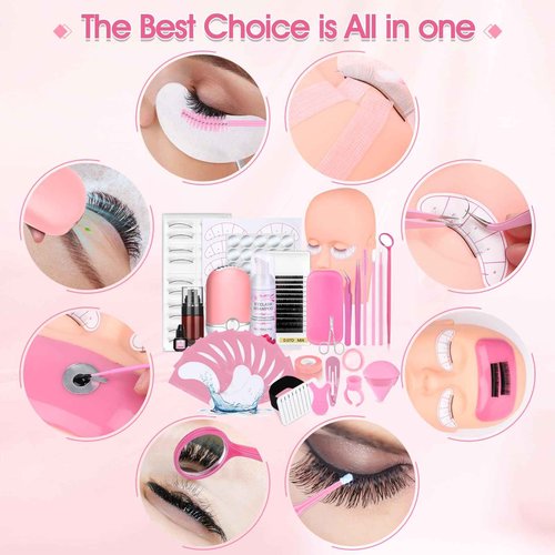 Sublaga 484 Pcs Lash Extension Kit for Beginners, Professional Eye Lashes Extension Kit