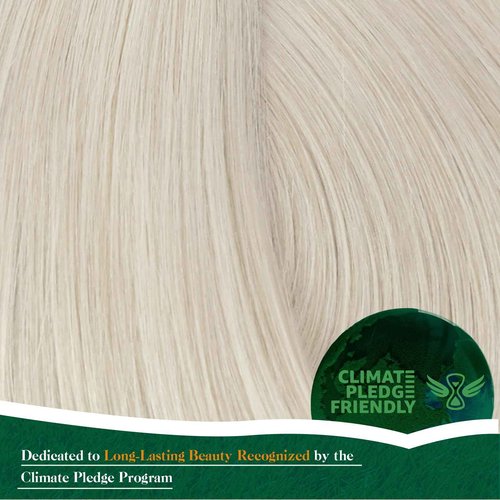 Easyouth 22 Inch Weft Hair Extensions Human Hair Blonde Sew in Hair Extensions Real Human Hair White Blonde Soft and Smooth Human Hair Extensions Sew in for Women 100G