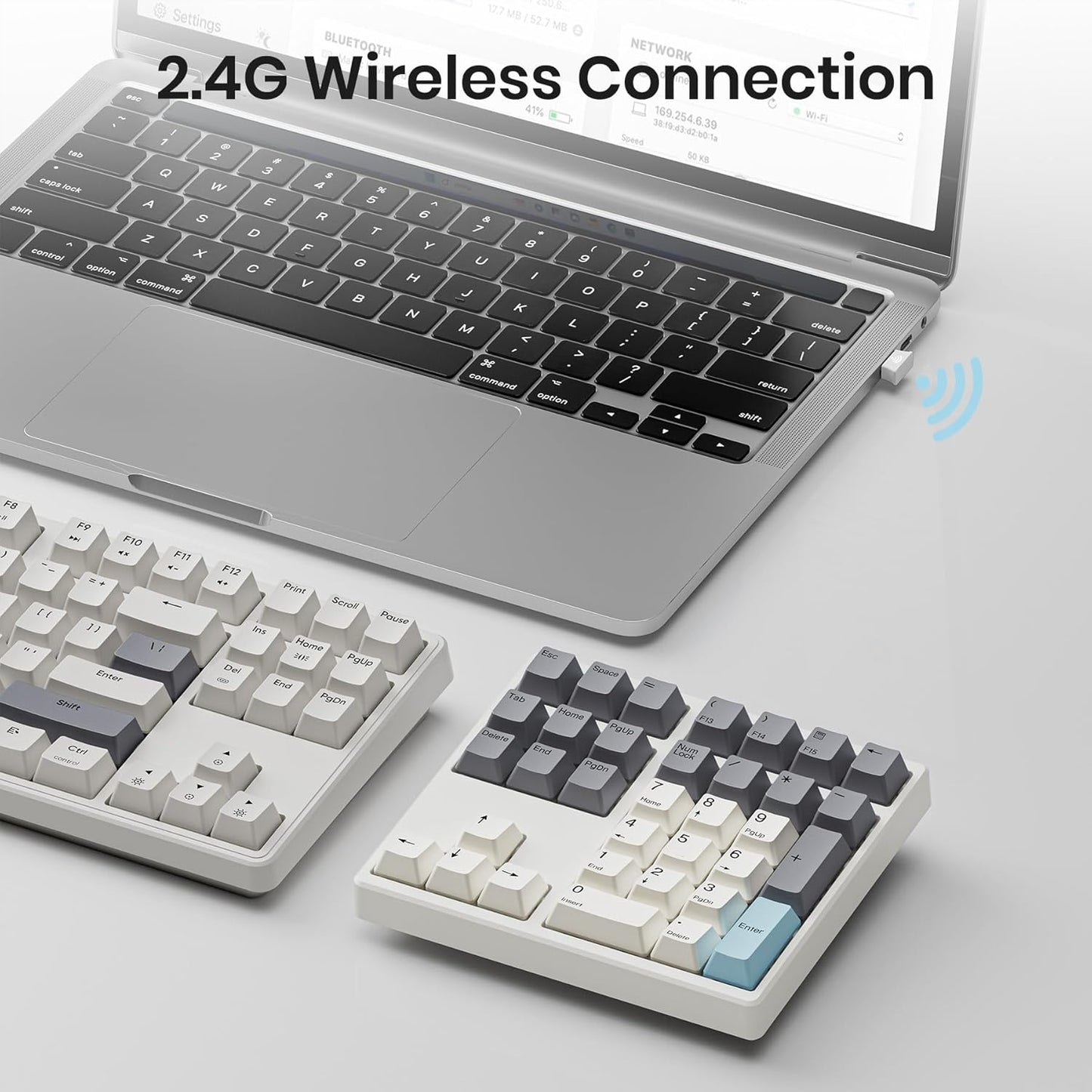 34 Keys Wired &Wireless Mechanical Number Pad