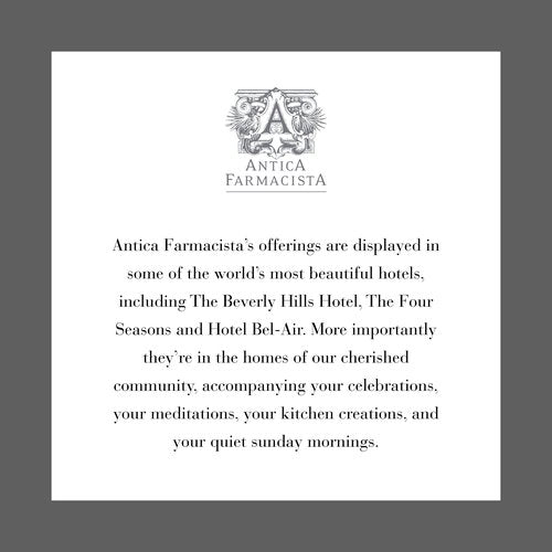 Antica Farmacista Acrylic Bath & Body Gift Set - Hand & Body Wash (10 oz), Body Moisturizer (10 oz) & Acrylic Tray - Self-Care Gift Box for Holidays, Birthdays & Housewarming - Lemon, Verbena & Cedar