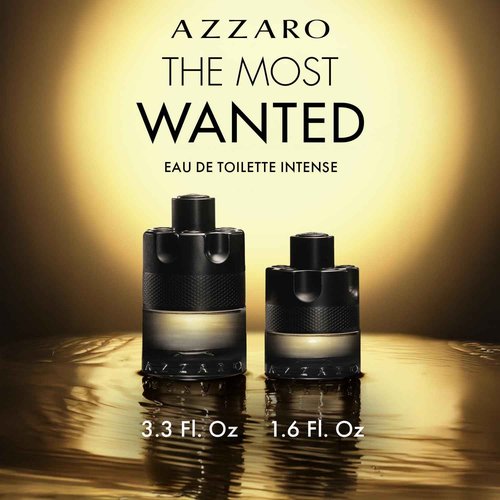 Azzaro The Most Wanted Eau de Toilette Intense – Aromatic & Woody Mens Cologne – Fresh & Sensual Fragrance – Lasting Wear – Scent Notes of Bergamot, Lavender, Moss - Luxury Perfumes for Men, 1.6 Fl Oz