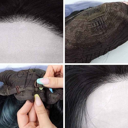 variouswig 4 Twist Lace Front Braid Wig Nature Looking with Baby Hair Synthetic Wigs Hand Tied Heat Resistant Fiber 4 Braided Daily Wear Wigs for Women 30 Inches (Brown)