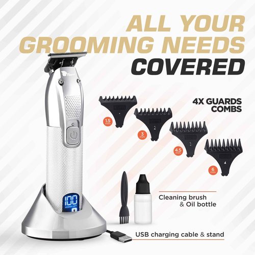 Fagaci Men's Hair Trimmer - Turbo Power with Precise Cutting, Adjusted Zero Gap Blades for Clean and Fine Cuts