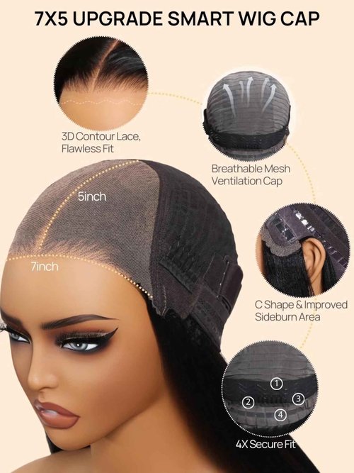 Julia Hair 12 Inch Brown Piano Highlight Blunt Bob Wig With Dark Roots Put on and Go Silky Straight Bob Wigs 7x5 HD Bye Bye Knots Lace Invisible Knots Short Wig Pre Plucked Pre Cut Natural Looking