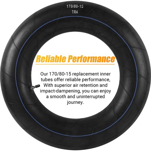 AR-PRO (2-Pack) 170/80-15 Replacement Inner Tubes Heavy Duty with TR4 Valve Stem - Premium Butyl Rubber Power Sports Inner Tube Perfect for 170 80-15 Tire