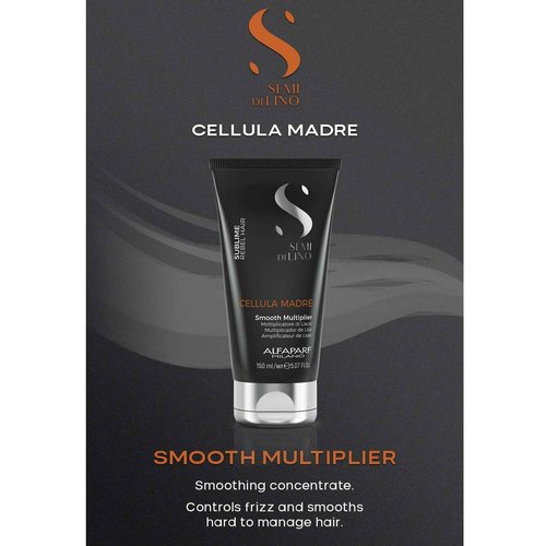 Alfaparf Milano Semi di Lino Cellula Madre Beauty Genesis and Smooth Multiplier Set for Frizzy Hair - Controls and Straightens Frizz for Healthy Hair - Protects and Enhances Cosmetic Color