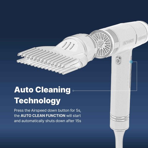 RED Pro Hair Dryer Soni-Clone 110,000 RPM High Speed BLDC Motor Dryer, Strong Air Flow for Fast Drying, Lightweight with Luxury Home & Travel Pouch, Magnetic Nozzle Hair Pik, Diffuser & Concentrator