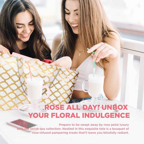Spa Luxetique Spa Baskets for Women Gift, Womens Spa Gift Baskets, 15pcs Rose Spa Sets, Spa Kit Includes Body Oil, Bubble Bath, Bath Sets for Women, Christmas Gifts