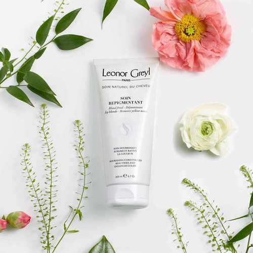 Leonor Greyl Paris - Soin Repigmentant Icy Blonde - Color-Enhancing Hydrating Conditioner - Revives Blonde to Very Light Blonde - (6.7 Oz)
