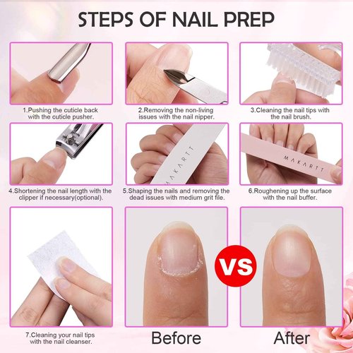 Makartt 30,000 RPM Rechargeable Nail Drill Kit – Portable Electric File with Buffer, Pink Manicure Set with Cuticle Trimmer for Professional Nail Prep