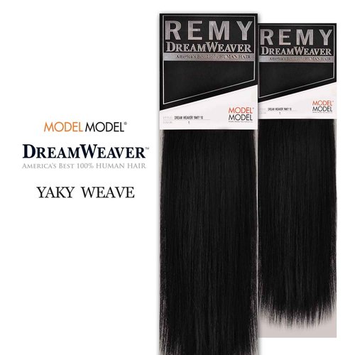 Model Model Human Hair Weave Dream Weaver Yaky (12 Inch (Pack of 2), 1)