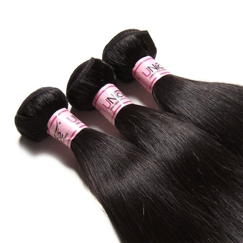 Unice Hair 10a Malaysian Straight Hair 1 Bundle Virgin Unprocessed Human Hair Weft Extensions Natural Color (20 inch)