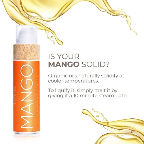COCOSOLIS MANGO Tanning Accelerator XL | With Vitamin E & Mango Scent for a Fast, Deep Tan - Tanning Oil for Beach or Tanning Beds – Sun Tan Oil for Face & Body (6.76)