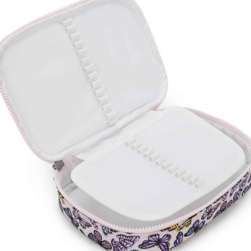 Kipling Women's 100 Pens Printed Case, Organize Accessories, Art Supplies, Makeup, Travel Organizer