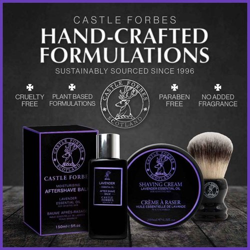 Castle Forbes Oil Aftershave Balm, Lavender, 5 oz.