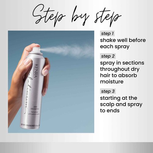 Kenra Professional Platinum Dry Shampoo | Oil Absorbing Spray | Instantly Revives & Refreshes Hair | Saves Time & Extends Blowouts | All Hair Types | 5 oz (2-Pack)