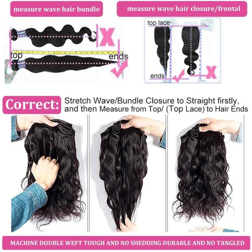 Human Hair Bundles Body Wave 18 20 22 24 Inch 100% Unprocessed Brazilian Body Wave 4 Bundles Human Hair Extensions for Women Quick Weave Natural Color