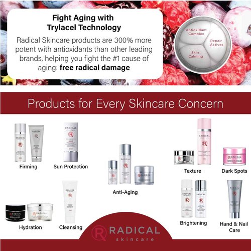 Radical Skincare Express Delivery Facial Enzyme Peel Mask Cleanser Exfoliator - Reveal Smooth, Supple, Polished Skin In Minutes | Paraben & Cruelty Free | Clinically Proven Results (1.7 oz)