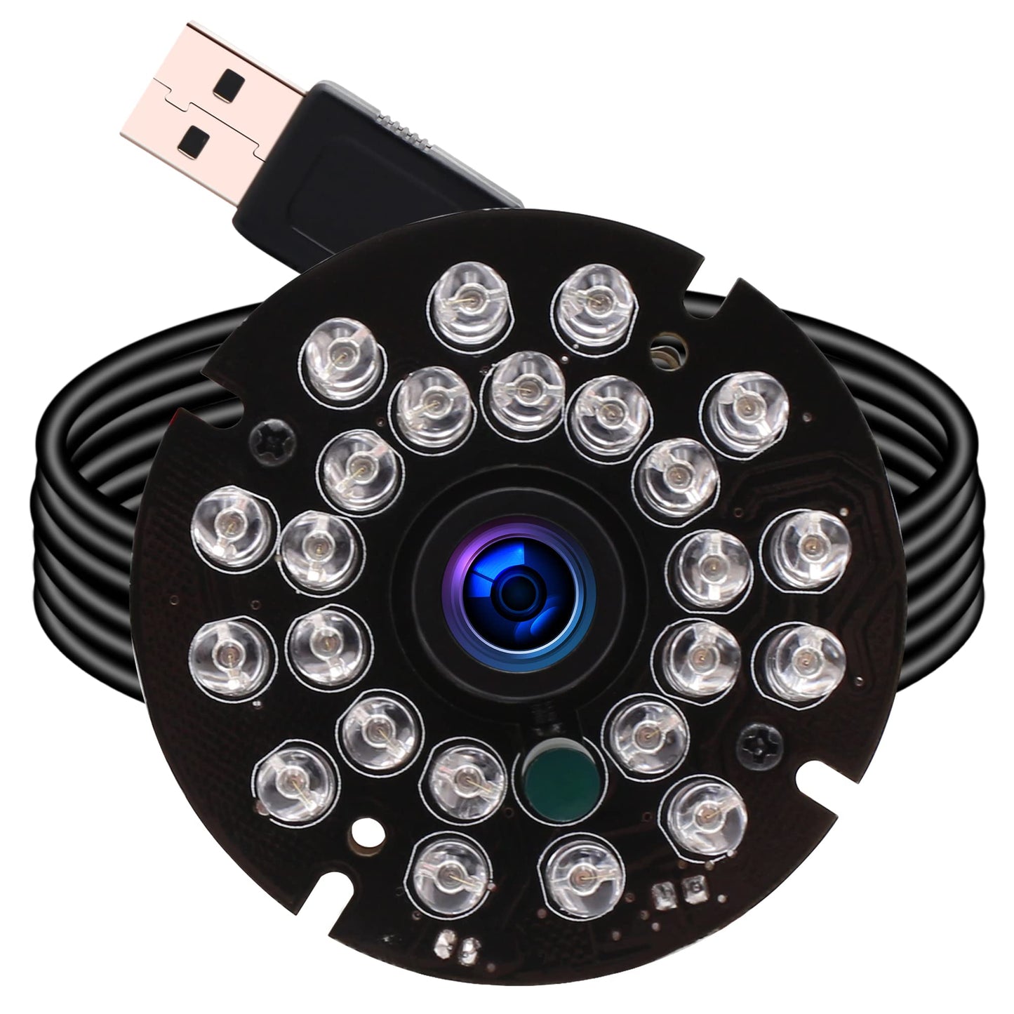 1080P Day Night Vision USB Camera Module IR Infrared Webcam Board 3.6mm Lens Wide Angle PC Camera Mini UVC USB2.0 Lightburn Camera High Speed 100fps Industrial Video USB with Camera for Computer