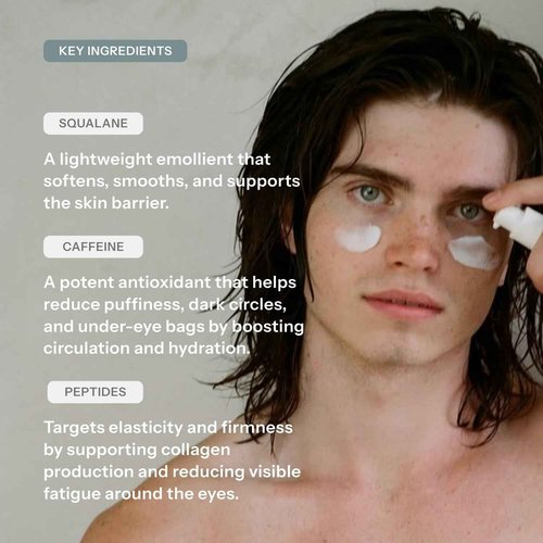 Chaddy Silky Eye Serum | Hydrating Under-Eye Cream for Dark Circles, Fine Lines, Wrinkles, Puffiness, and Bags – Fragrance-Free Formula with Caffeine, Niacinamide, Peptides, and Antioxidants – 15ml