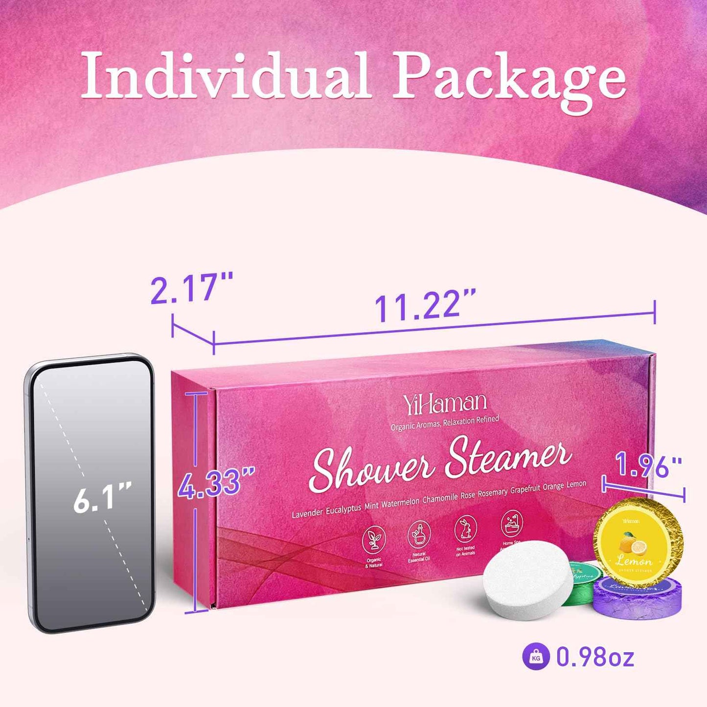 2SET 40PCS Shower Steamers Aromatherapy for Women or Men, 10 Scents Organic Shower Bombs, Relaxation with Organic Essential Oils, Birthday Self Care Gift for Women（80 PCS）