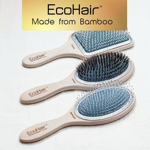 Olivia Garden EcoHair Paddle Bamboo Hair Brush Kit