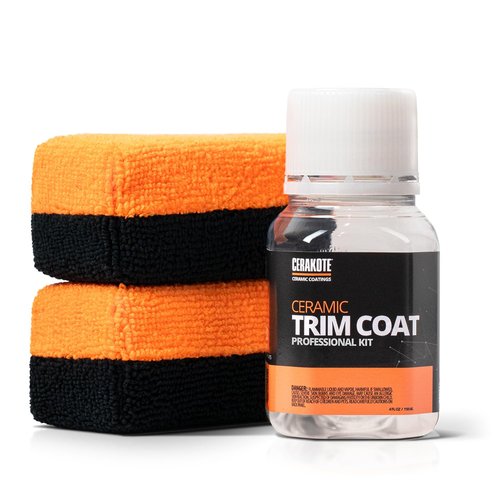 CERAKOTE® Trim Coat Professional Pack (4 oz. Bottle) - Professional Grade Ceramic Coating - Black Trim Restoration to Last Over 200 Washes