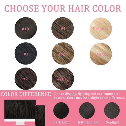 Jet Black Real Human Hair Clip in Extensions - Remy, Invisible, Natural Straight, Seamless - 7pcs Double Weft, 22 Inch, 120g