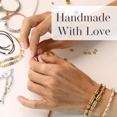 By Lilla Bracelet Hair Ties - Stretchy Hair Tie Bracelets - Decorative Handmade Jewelry for Women’s Wrist and Ponytail