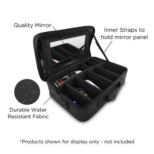 Stylecraft On-The-Go Barber or Stylist Professional Travel Case, Nylon with Multi-Pockets and Compartments
