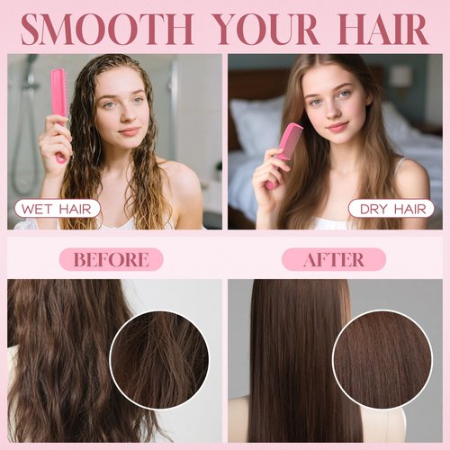 Hair Brush and Combs Bulk Individually Wrapped for Homeless,Disposable Hair Combs Bulk Hair Brushes Detangling Hairbrush for Women Shelter Nursing Hotel Church Charity Supplies (pack of 240)