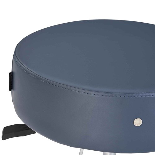 Master Massage Glider Ergonomic Round Swivel Adjustable Rolling Hydraulic Stool in Royal Blue Barber Dental Chair for Therapist, Clinic, Tattoo, Spas, Beauty, Lash, Salons, Home, Studio, Office