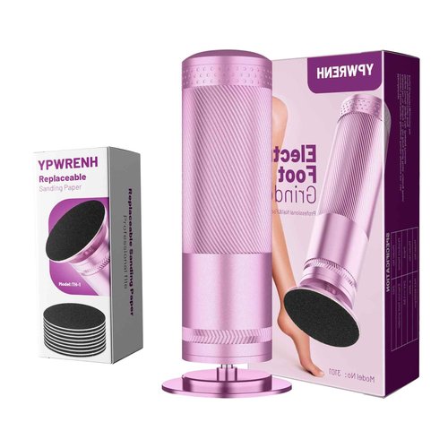 YPWRENH Electric Foot Callus Remover: Feet File Callus Remover- Dead Hard Skin Foot Scrubber -3 Adjustable Speed Pedicure Tools for Feet