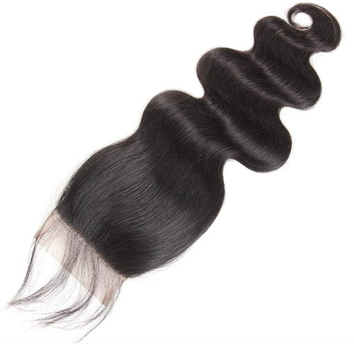 beauty youth Brazilian Hair Body Wave Human Hair Bundles With Closure(14 16 18 + 12) Body Wave Lace Closure with Bundles Unprocessed Body Wave Human Hair Extensions Weave with Closure Natural Color