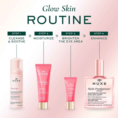 Nuxe Prodigieuse Boost Multi-Correction Glow-Boosting Cream with Hyaluronic Acid, Reduces Signs of Aging, 1.35 Fl Oz
